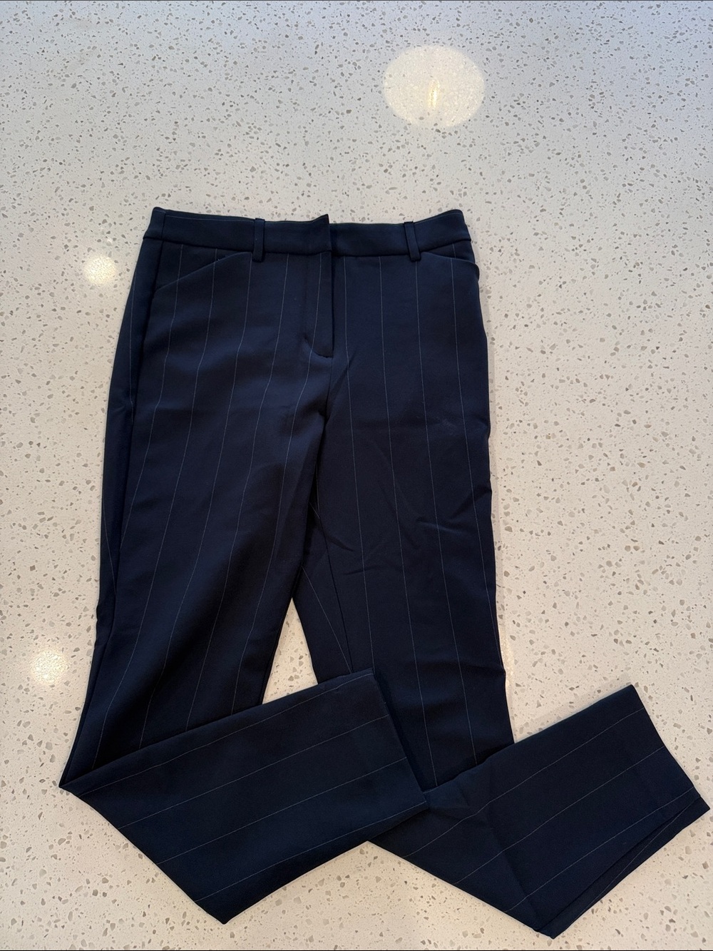 Express Navy Pinstripe Women's Dress Trousers